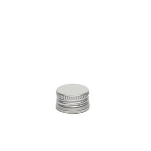 Fermeture à vis en aluminium avec bord plié et sans anneau de sécurité - 18 x 12mm