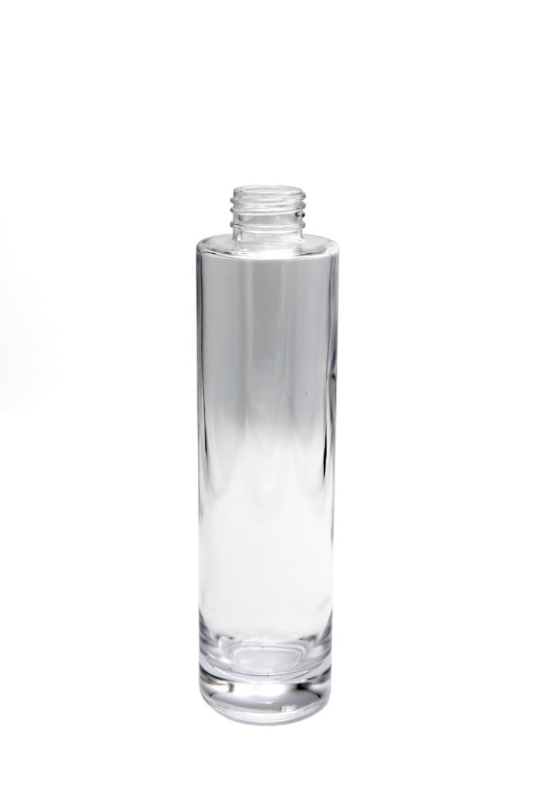 Bouteille ronde Elegance de 150 ml en verre transparent