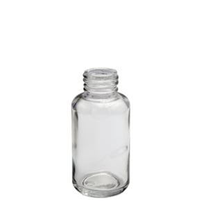 50ml round bottle made of clear glass