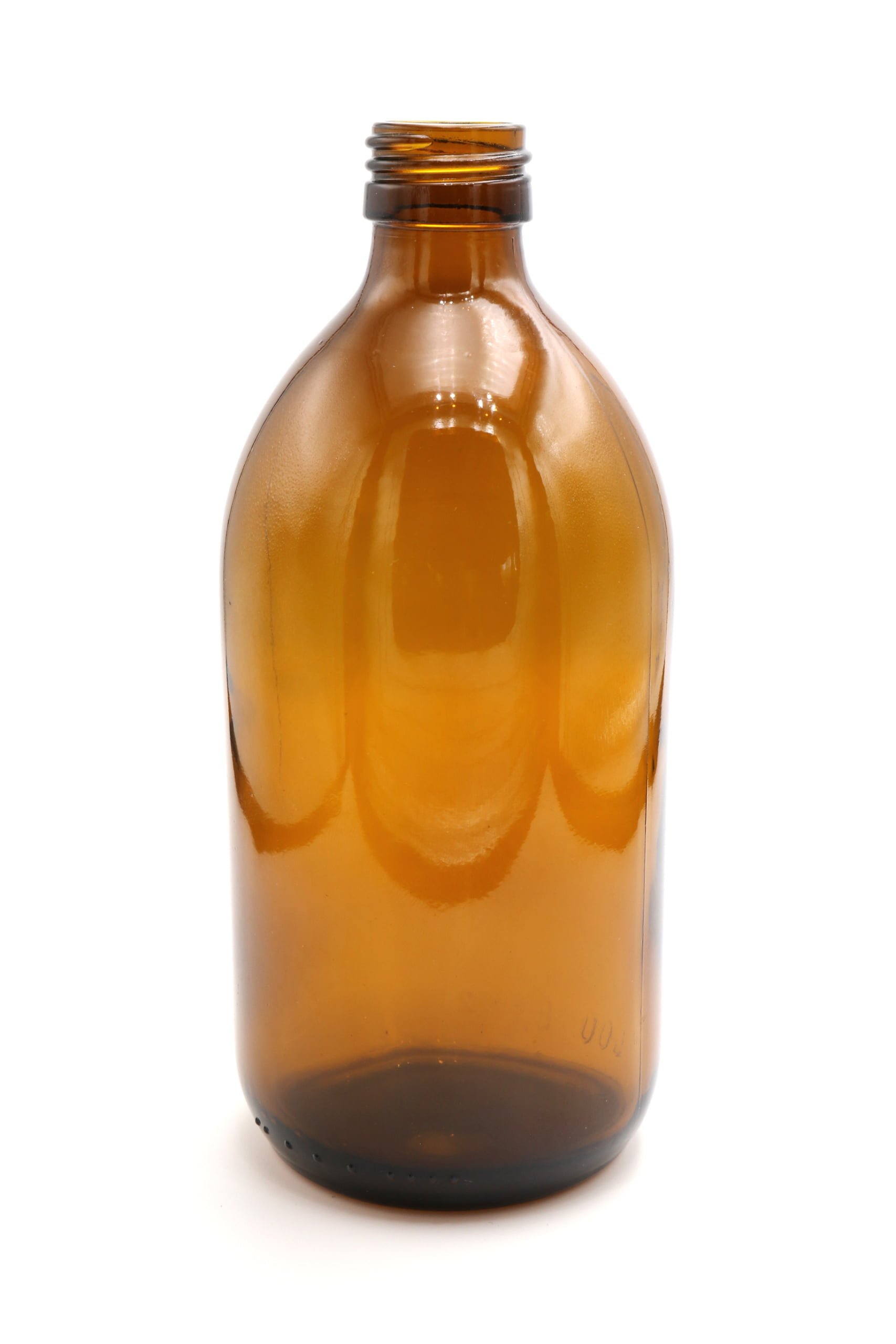 Bottiglia per sciroppo in vetro ambrato da 500 ml PP28