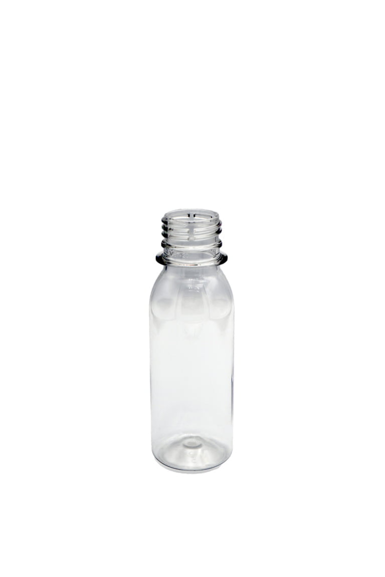 Bottiglia in PET da 100 ml senza tappo