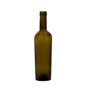 Glass bottle CONICA OLIVE