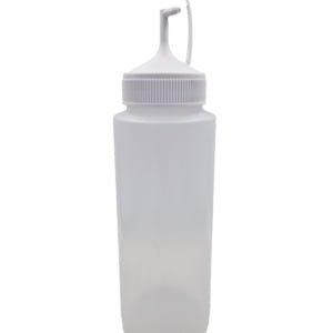 Bouteille polyvalente de 500 ml en LD-PE, canule à angle de 90 degrés