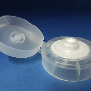 Fermeture à clapet 54mm nature pour bouteille à sauce 38/400 PET