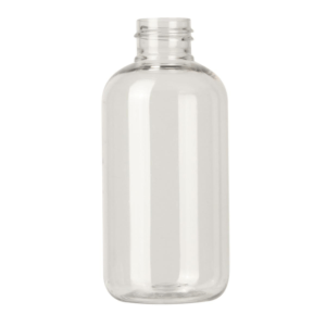 Bottiglia rotonda da 150 ml Boston Round, PET trasparente, 24/410