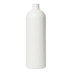 500ml round bottle PE white, 24/410