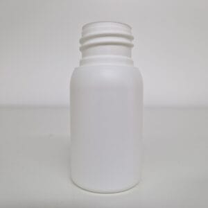 30ml round bottle PE white 24/410