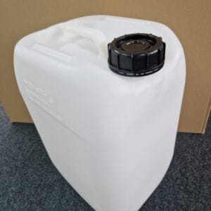 Bidon de 25 litres empilable avec bouchon 70mm noir