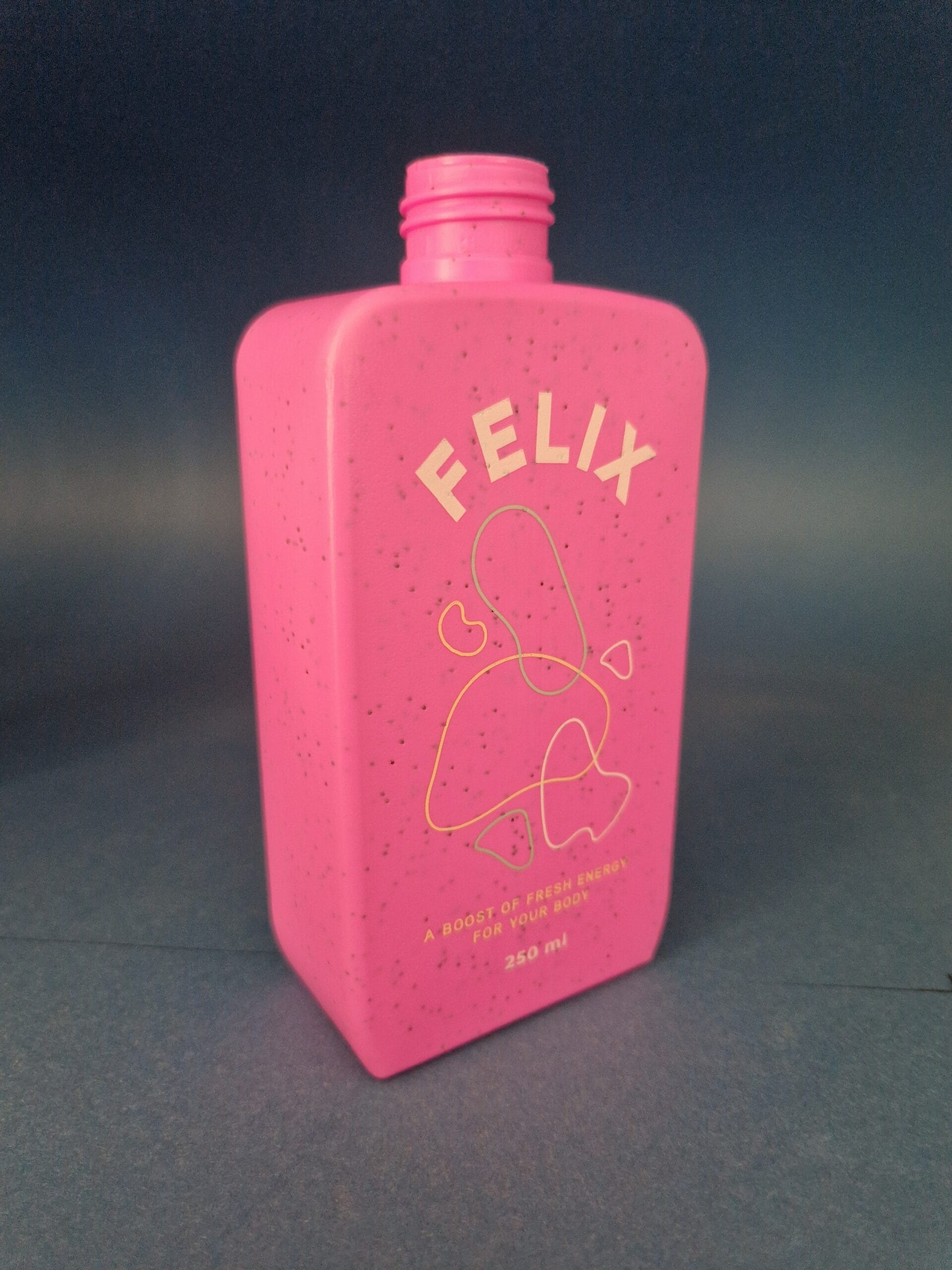 Flacone rettangolare da 250 ml Felbag HD-PE, 24/410 250ml Rechteckflasche Felbag HD-PE, 24/410 - immagine 3