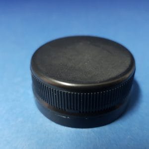 Tappo a vite HOTFILL nero 38 mm, con legatura